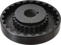 Lovejoy - 1" Max Bore Diam, 1/4" x 1/8" Keyway Width x Depth, Flexible Coupling Hub - 4-5/8" OD, 3.94" OAL, Cast Iron - Americas Industrial Supply