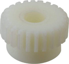 Poly Hi Solidur - 16 Pitch, 1-1/2" Pitch Diam, 24 Tooth Spur Gear - 1/2" Face Width, 1/2" Bore Diam, 1-5/16" Hub Diam, Nylon - Americas Industrial Supply