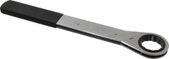 Lang - 1-5/8" 12 Point Ratcheting Box Wrench - Single End, 15-1/2" OAL, Steel, Nickel Chrome Finish - Americas Industrial Supply