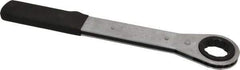Lang - 36mm 12 Point Ratcheting Box Wrench - Single End, 15-1/2" OAL, Steel, Nickel Chrome Finish - Americas Industrial Supply