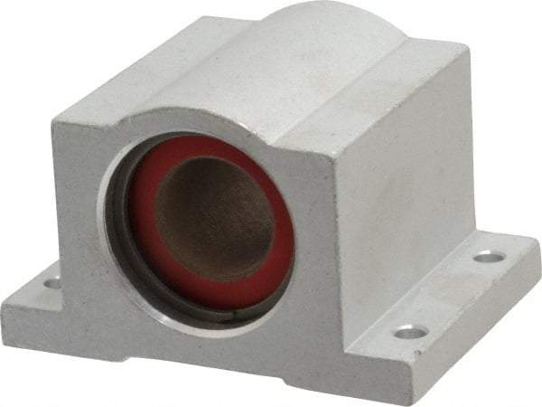 Pacific Bearing - 3/4" ID, 2-3/4" OAW x 2.063" OAL x 1-3/4" OAH Closed Single Pillow Block - 2-1/16 Inch Overall Length x 1-3/4 Inch Overall Height x 2-3/4 Inch Width, - Americas Industrial Supply