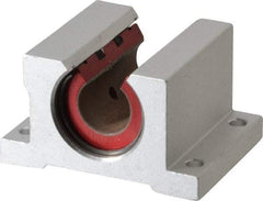 Pacific Bearing - 1/2" ID, 2" OAW x 1.688" OAL x 1-1/4" OAH Open Single Pillow Block - 1-11/16 Inch Overall Length x 1-1/4 Inch Overall Height x 2 Inch Width, - Americas Industrial Supply
