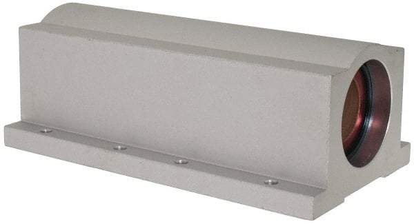Pacific Bearing - 1-1/4" ID, 7-1/2" OAL x 2.813" OAH Closed Twin Pillow Block - 7-1/2 Inch Overall Length x 2-13/16 Inch Overall Height x 4 Inch Width, - Americas Industrial Supply