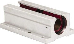 Pacific Bearing - 3/4" ID, 4-1/2" OAL x 1-3/4" OAH Open Twin Pillow Block - 4-1/2 Inch Overall Length x 1-3/4 Inch Overall Height x 2-3/4 Inch Width, - Americas Industrial Supply