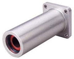 Pacific Bearing - 3/4" ID, 4.188" OAL x 2.38" OAH 4-Bolt Flange Mounted Bearing - 2,940 Lb Static Cap, 1-3/4" Btw Mnt Hole Ctrs, Aluminum - Americas Industrial Supply