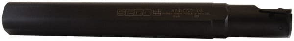 Seco - A..-CGGR, Right Hand, 0.44" Max Depth of Cut, Indexable Grooving Tool Holder - LC..1604.. Insert Compatibility, 12" OAL, Through Coolant - Americas Industrial Supply