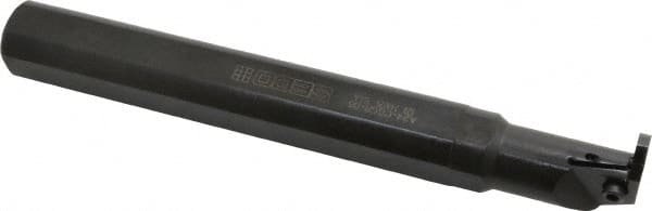 Seco - A..-CGGR, Right Hand, 0.515" Max Depth of Cut, Indexable Grooving Tool Holder - LC..1606.. Insert Compatibility, 12" OAL, Through Coolant - Americas Industrial Supply