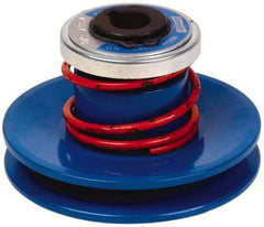 Lovejoy - 3.69" Min Pitch, 4.13" Long, 6.65" Max Diam, Spring Loaded Variable Speed Pulley - 7" Outside Diam, 1-1/8" Inside Diam, 5 Hp at 1750 RPM, 3 Hp at 1150 RPM - Americas Industrial Supply