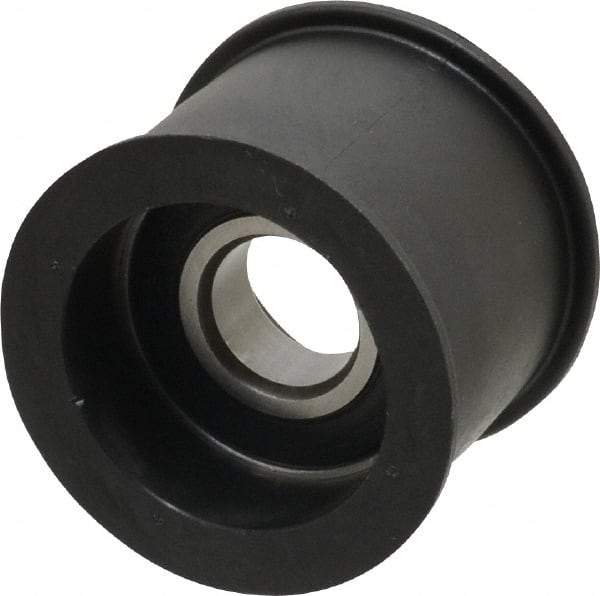 Fenner Drives - 17 Inside x 2.07" Outside Diam, 1.37" Wide Pulley Slot, Glass Reinforced Nylon Idler Pulley - For Use with Flat Belts, 1-1/8" Wide - Americas Industrial Supply