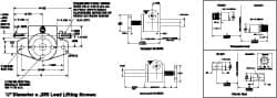 Duff-Norton - 1/4 Ton Capacity, 3" Lift Height, Upright Mechanical Screw Actuator - Top Plate - Americas Industrial Supply