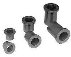 Poly Hi Solidur - 3/8" Inside x 1/2" Outside Diam, Nylon Sleeve Bearing - 5/8" Outside Diam, 1/16" Flange Thickness, 5/8" OAL - Americas Industrial Supply