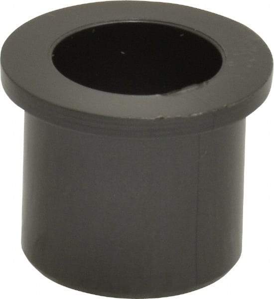 Poly Hi Solidur - 3/8" Inside x 1/2" Outside Diam, Nylon Sleeve Bearing - 5/8" Outside Diam, 1/16" Flange Thickness, 1/2" OAL - Americas Industrial Supply