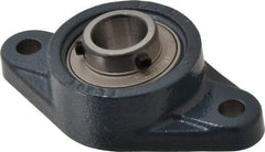 Value Collection - 113mm OAL2-Bolt Flange Bearing - 2830 Lb Dyn Cap, Cast Iron - Americas Industrial Supply