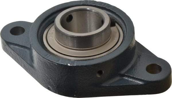 Value Collection - 161mm OAL2-Bolt Flange Bearing - 5650 Lb Dyn Cap, Cast Iron - Americas Industrial Supply