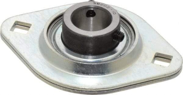 Value Collection - 3-3/16" OAL2-Bolt Flange - 1160 Lb Dyn Cap, Steel - Americas Industrial Supply