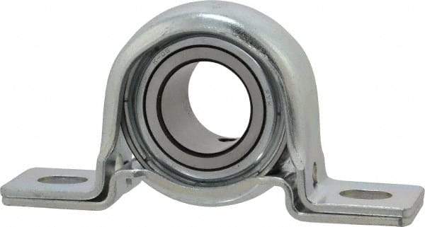 Value Collection - 4-1/4" OALPillow Block - 1700 Lb Dyn Cap, Steel - Americas Industrial Supply