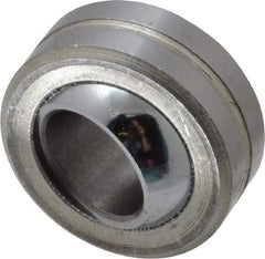 Made in USA - 1/2" Bore Diam, 13,250 Lb Dynamic Capacity, 1/2" Wide, Ball-Joint Spherical Plain Bearing - 1" OD - Americas Industrial Supply