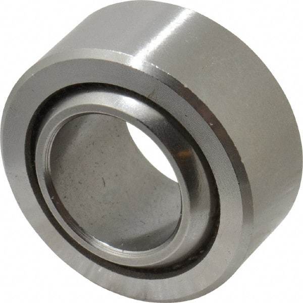 Made in USA - 5/8" Bore Diam, 30,500 Lb Dynamic Capacity, 5/8" Wide, Ball-Joint Spherical Plain Bearing - 1-3/16" OD - Americas Industrial Supply