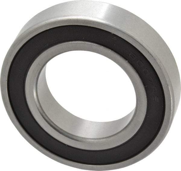 Tritan - 35mm Bore Diam, 62mm OD, Double Seal Deep Groove Radial Ball Bearing - 14mm Wide, 1 Row, Round Bore, 2,310 Lb Static Capacity, 3,600 Lb Dynamic Capacity - Americas Industrial Supply
