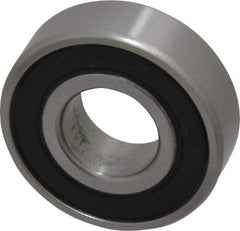 Tritan - 15mm Bore Diam, 35mm OD, Double Seal Deep Groove Radial Ball Bearing - 11mm Wide, 1 Row, Round Bore, 805 Lb Static Capacity, 1,740 Lb Dynamic Capacity - Americas Industrial Supply