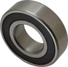 Tritan - 25mm Bore Diam, 52mm OD, Double Seal Deep Groove Radial Ball Bearing - 15mm Wide, 1 Row, Round Bore, 1,770 Lb Static Capacity, 3,150 Lb Dynamic Capacity - Americas Industrial Supply