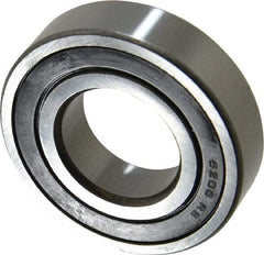 Tritan - 30mm Bore Diam, 62mm OD, Double Seal Deep Groove Radial Ball Bearing - 16mm Wide, 1 Row, Round Bore, 2,540 Lb Static Capacity, 4,390 Lb Dynamic Capacity - Americas Industrial Supply