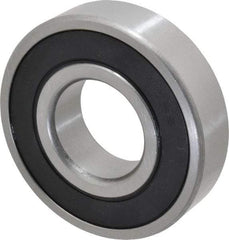 Tritan - 35mm Bore Diam, 80mm OD, Double Seal Deep Groove Radial Ball Bearing - 21mm Wide, 1 Row, Round Bore, 4,300 Lb Static Capacity, 7,500 Lb Dynamic Capacity - Americas Industrial Supply