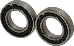 Nachi - 30mm Bore Diam, 55mm OD, Open Angular Contact Radial Ball Bearing - 13mm Wide, 1 Row, Round Bore, 24,000 Nm Static Capacity, 25,900 Nm Dynamic Capacity - Americas Industrial Supply
