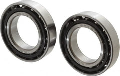 Nachi - 35mm Bore Diam, 62mm OD, Open Angular Contact Radial Ball Bearing - 14mm Wide, 1 Row, Round Bore, 27,500 Nm Static Capacity, 31,000 Nm Dynamic Capacity - Americas Industrial Supply