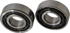 Nachi - 17mm Bore Diam, 40mm OD, Open Angular Contact Radial Ball Bearing - 12mm Wide, 1 Row, Round Bore, 11,800 Nm Static Capacity, 17,800 Nm Dynamic Capacity - Americas Industrial Supply