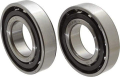 Nachi - 35mm Bore Diam, 72mm OD, Open Angular Contact Radial Ball Bearing - 17mm Wide, 1 Row, Round Bore, 40,000 Nm Static Capacity, 49,500 Nm Dynamic Capacity - Americas Industrial Supply