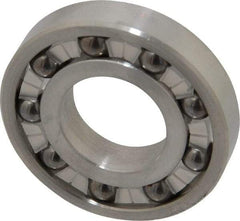 Made in USA - 3/4" Bore Diam, 1-5/8" OD, Open Precision Ground Radial Ball Bearing - 5/16" Wide, 1 Row, Round Bore, 156 Lb Static Capacity, 234 Lb Dynamic Capacity - Americas Industrial Supply