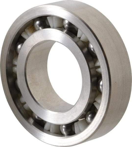 Made in USA - 1" Bore Diam, 2" OD, Open Precision Ground Radial Ball Bearing - 1/2" Wide, 1 Row, Round Bore, 163 Lb Static Capacity, 276 Lb Dynamic Capacity - Americas Industrial Supply