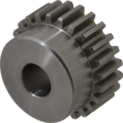 Browning - 16 Pitch, 1-1/2" Pitch Diam, 24 Tooth Spur Gear - 1/2" Bore Diam, 1-5/16" Hub Diam, Steel - Americas Industrial Supply