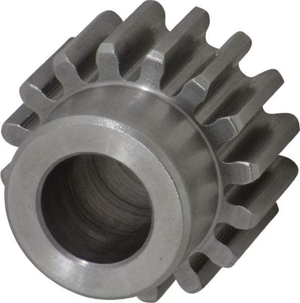 Browning - 12 Pitch, 1.333" Pitch Diam, 16 Tooth Spur Gear - 5/8" Bore Diam, 1-1/16" Hub Diam, Steel - Americas Industrial Supply