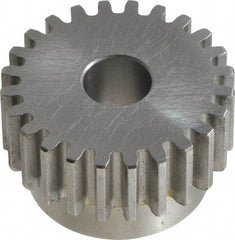 Browning - 12 Pitch, 2" Pitch Diam, 24 Tooth Spur Gear - 5/8" Bore Diam, 1-3/4" Hub Diam, Steel - Americas Industrial Supply