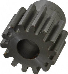 Browning - 10 Pitch, 1.4" Pitch Diam, 14 Tooth Spur Gear - 5/8" Bore Diam, 1-7/64" Hub Diam, Steel - Americas Industrial Supply