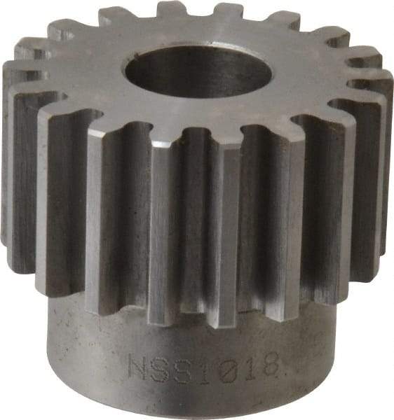 Browning - 10 Pitch, 1.8" Pitch Diam, 18 Tooth Spur Gear - 3/4" Bore Diam, 1-33/64" Hub Diam, Steel - Americas Industrial Supply