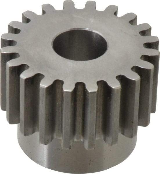 Browning - 10 Pitch, 2" Pitch Diam, 20 Tooth Spur Gear - 3/4" Bore Diam, 1-45/64" Hub Diam, Steel - Americas Industrial Supply