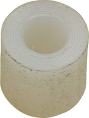 Made in USA - 1/4" Inside x 1/2" Outside Diam, Polyethylene Sleeve Bearing - 5/8" Flange Outside Diam, 3/32" Flange Thickness, 1/2" OAL - Americas Industrial Supply