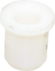 Made in USA - 5/8" Inside x 1" Outside Diam, Polyethylene Sleeve Bearing - 1-1/4" Flange Outside Diam, 1/8" Flange Thickness, 1-1/4" OAL - Americas Industrial Supply