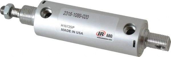 ARO/Ingersoll-Rand - 2" Stroke x 1-1/8" Bore Double Acting Air Cylinder - 1/8 Port, 3/8-16 Rod Thread - Americas Industrial Supply