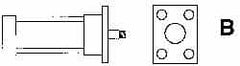 ARO/Ingersoll-Rand - Air Cylinder MF1 Head Flange Mount Kit - For 2-1/2" Air Cylinders, Use with Provenair Series - Americas Industrial Supply