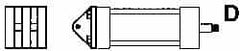 ARO/Ingersoll-Rand - Air Cylinder MP1 Fixed Clevis Mount Kit - For 3-1/4" Air Cylinders, Use with Provenair Series - Americas Industrial Supply