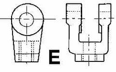 ARO/Ingersoll-Rand - Air Cylinder Rod Clevis - For 1-1/2, 2 & 2-1/2" Air Cylinders, Use with Provenair Series - Americas Industrial Supply