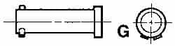 ARO/Ingersoll-Rand - Air Cylinder Pivot Pin - For 3-1/4 & 4" Air Cylinders, Use with Provenair Series - Americas Industrial Supply