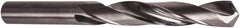 Precision Twist Drill - 5mm 118° Solid Carbide Jobber Drill - Bright Finish, Right Hand Cut, 75mm OAL, Split Point - Americas Industrial Supply