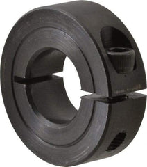 Climax Metal Products - 11/16" Bore, Steel, One Piece One Piece Split Shaft Collar - 1-1/2" Outside Diam, 1/2" Wide - Americas Industrial Supply