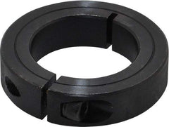 Climax Metal Products - 1-1/2" Bore, Steel, One Piece Clamp Collar - 2-3/8" Outside Diam, 9/16" Wide - Americas Industrial Supply