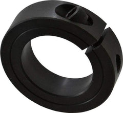 Climax Metal Products - 1-5/8" Bore, Steel, One Piece Clamp Collar - 2-5/8" Outside Diam, 11/16" Wide - Americas Industrial Supply